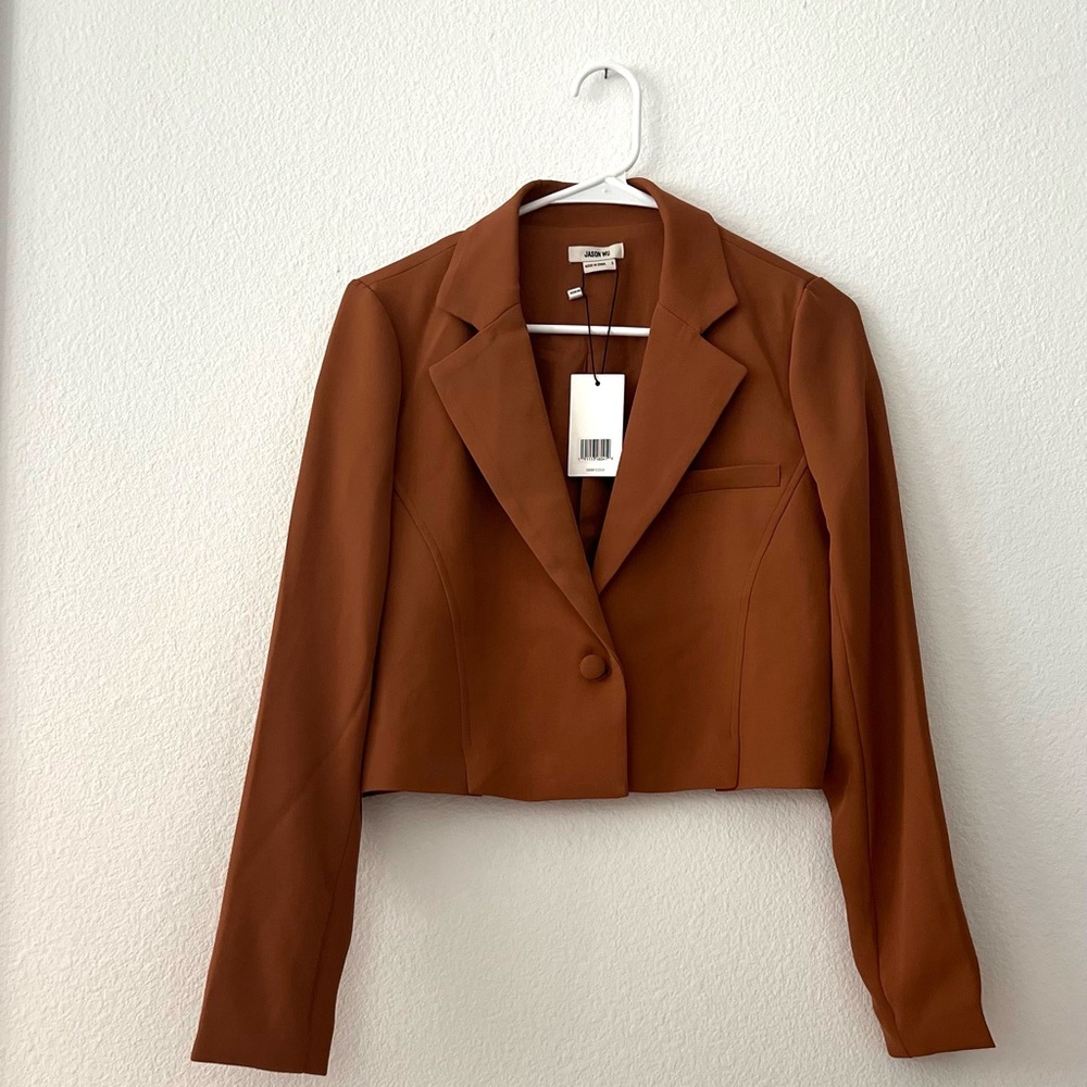 Jason Wu Cropped Brown Blazer